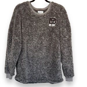 Disney Parks Collection by Spirit Jersey Gray Sherpa Pullover Adult Size Medium